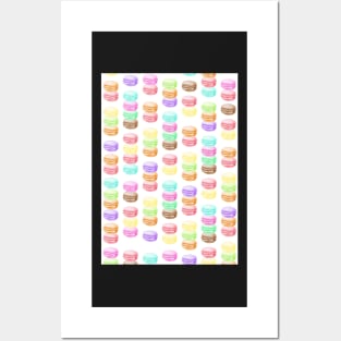 Macaroons pattern, Pink macaroons, Blue macaroons, Macaron, Pattern, Kids art, Funny art, Modern art, Wall art, Print, Minimalistic, Modern, Humor Posters and Art